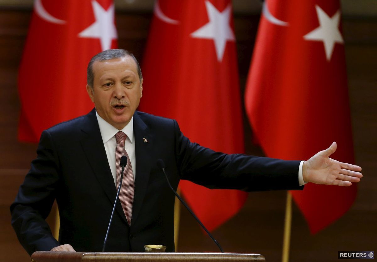 Turecký prezident Recep Tayyip Erdogan počas...