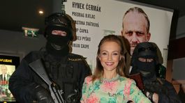 Herečka Vlastina Svátková na premiére filmu Gangster Ka: Afričan. 