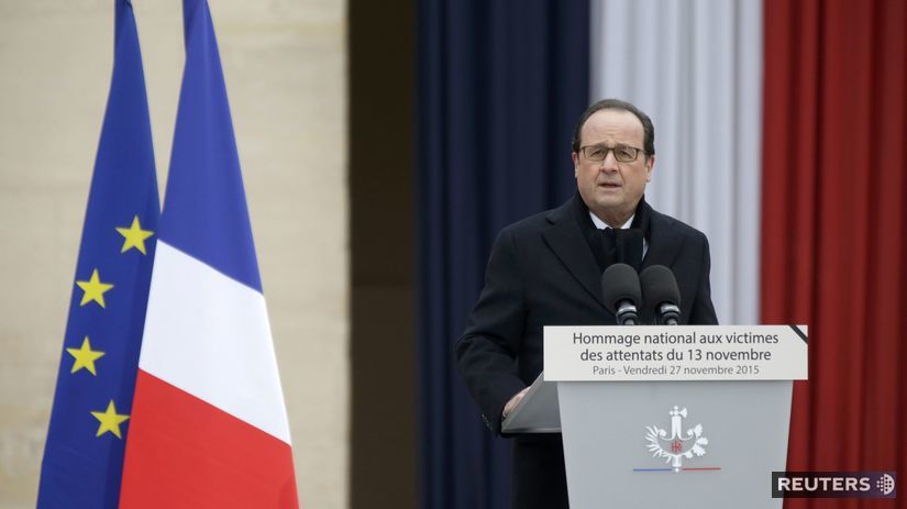 Prezident Francois Hollande, Paríž