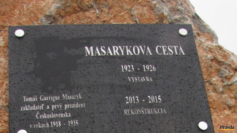Tabuľu s menom Tomáša Garyka Masaryka osadili...