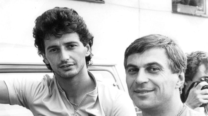 Ján Petrovič (vpravo) pracoval aj ako hlásateľ...