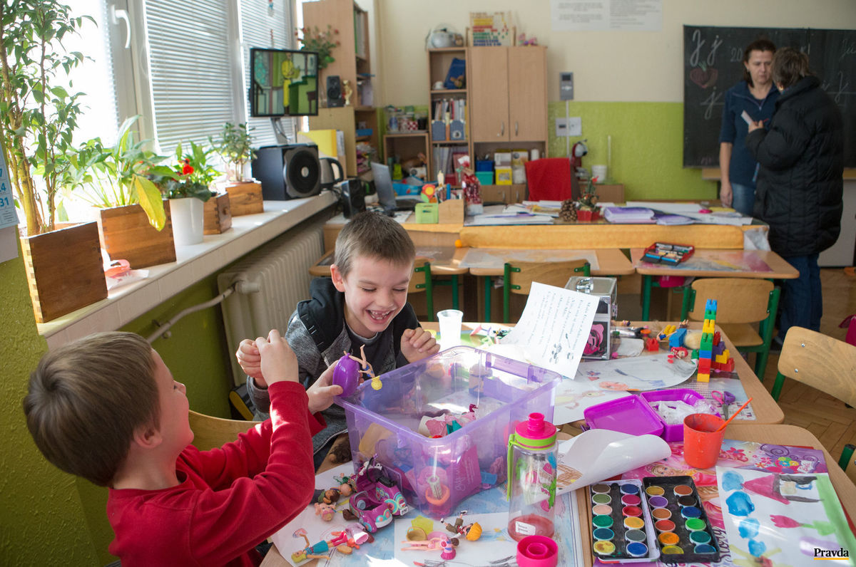 Žiaci na bratislavskej Základnej škole...