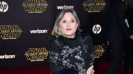 Herečka Carrie Fisher na premiére nechýbala. 