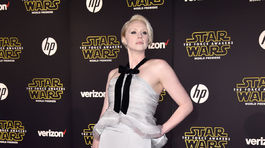 Herečka Gwendoline Christie na premiére filmu Hviezdne vojny: Sila sa prebúdza.