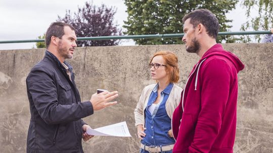 Zľava: Režisér Braňo Mišík, Táňa Pauhofová, Ján...