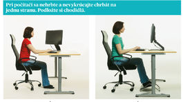 Bez bolesti chrbta (5.): Seďte pri počítači správne