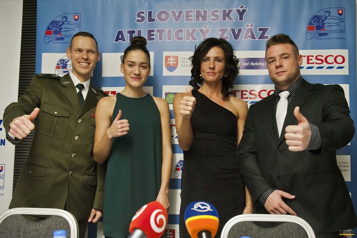 Laureáti ankety Atlét roka Matej Tóth, Michaela...