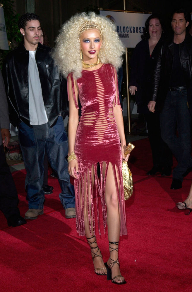 Speváčka Christina Aguilera na zábere z roku 2002.