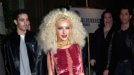 Speváčka Christina Aguilera na zábere z roku 2002.