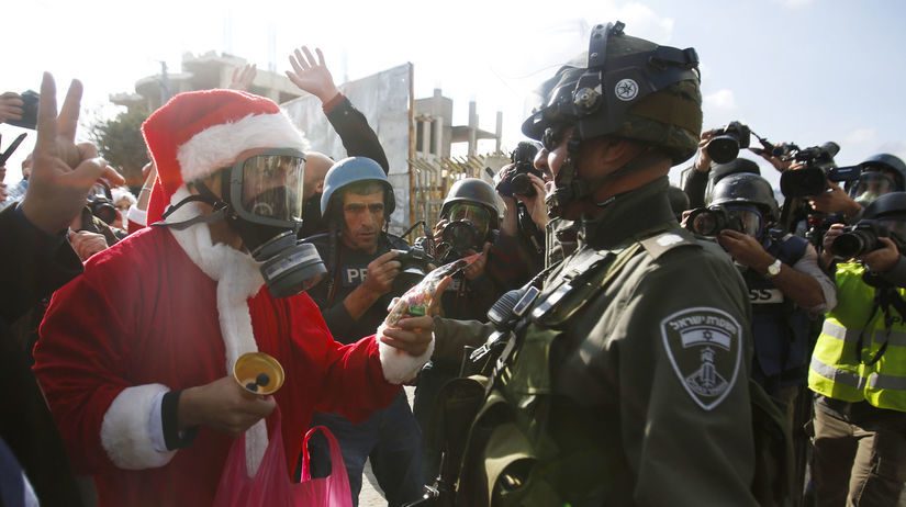 Betlehem, Jordánsko, Vianoce, Santa Claus