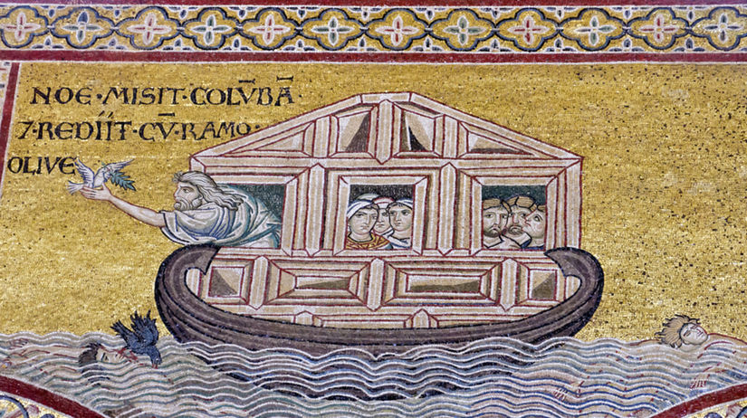 Noemova archa, maľba, mozaika