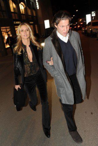 Heidi Klum a Vito Schnabel na otvorení galérie...