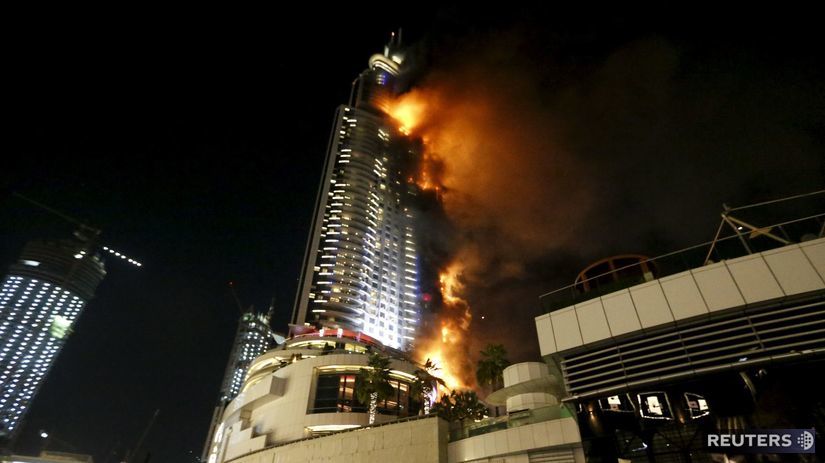 Dubaj, požiar