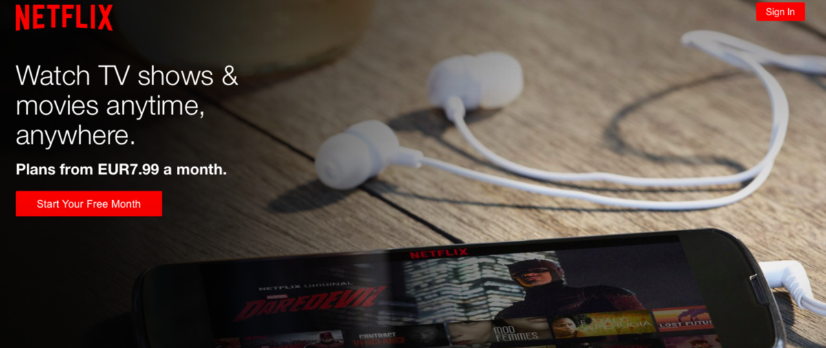Základné predplatné za službu Netflix začína na...
