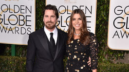 Herec Christian Bale a jeho manželka Sibi Blazic.
