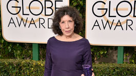 Herečka Lily Tomlin v kreácii Mark Zunino.
