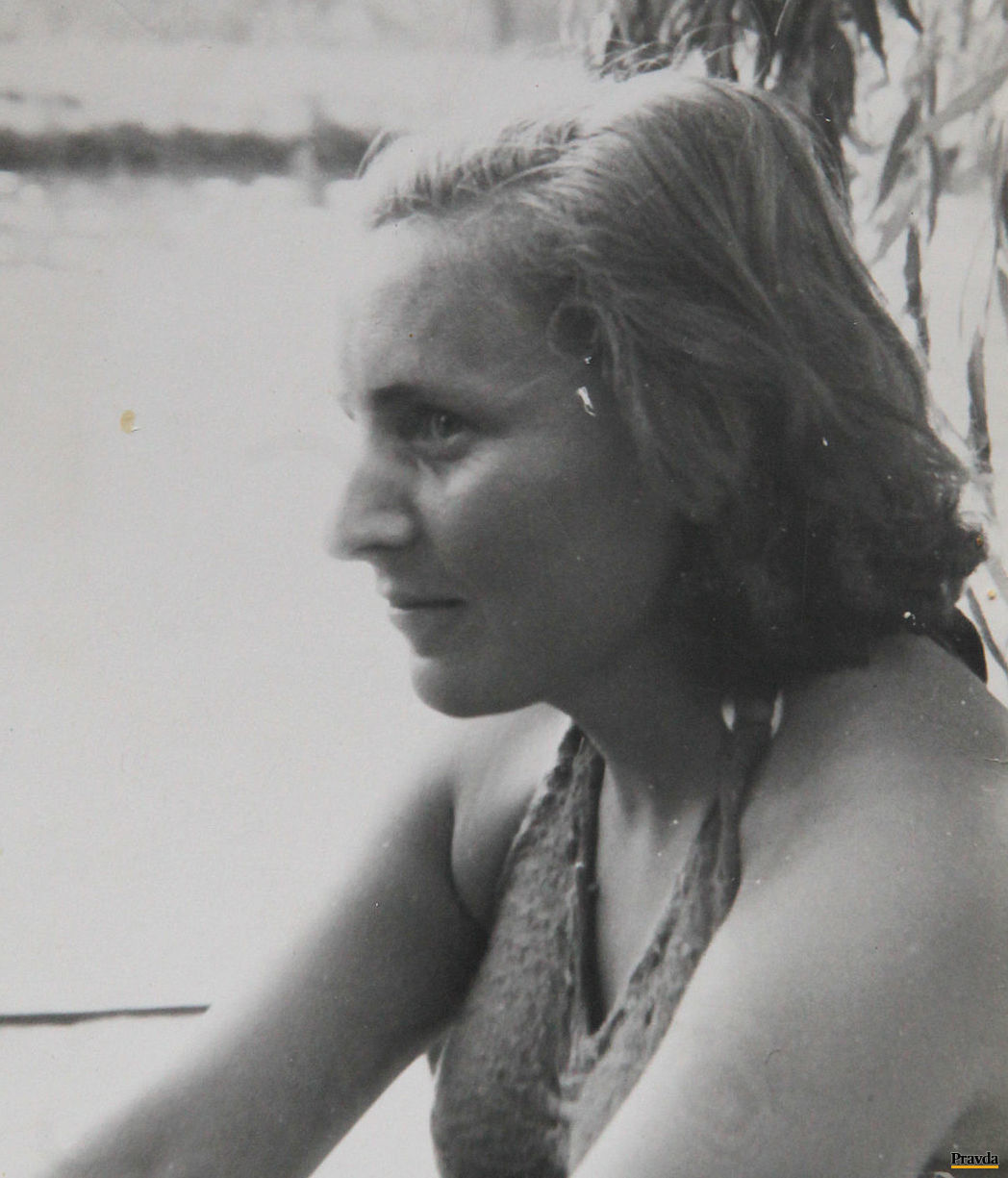 Hilda Hrabovecká na portréte z konca 40. rokov.