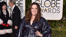Komička Melissa McCarthy si obliekla model vlastného dizajnu. 