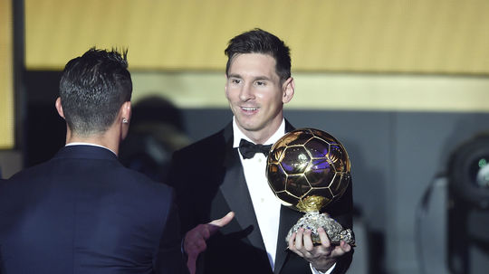 lionel messi, cristiano ronaldo, zlatá lopta