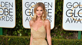 Topmodelka Rosie Huntington-Whiteley v kreácii Atelier Versace. 