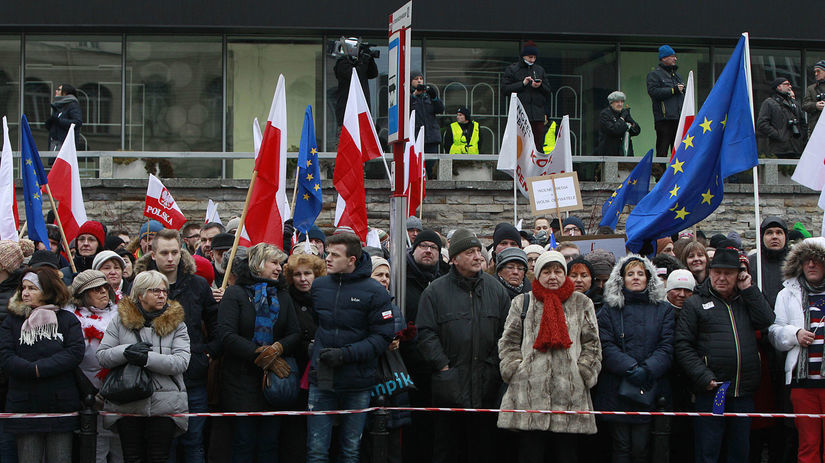 poľsko, demonštrácia, protest,