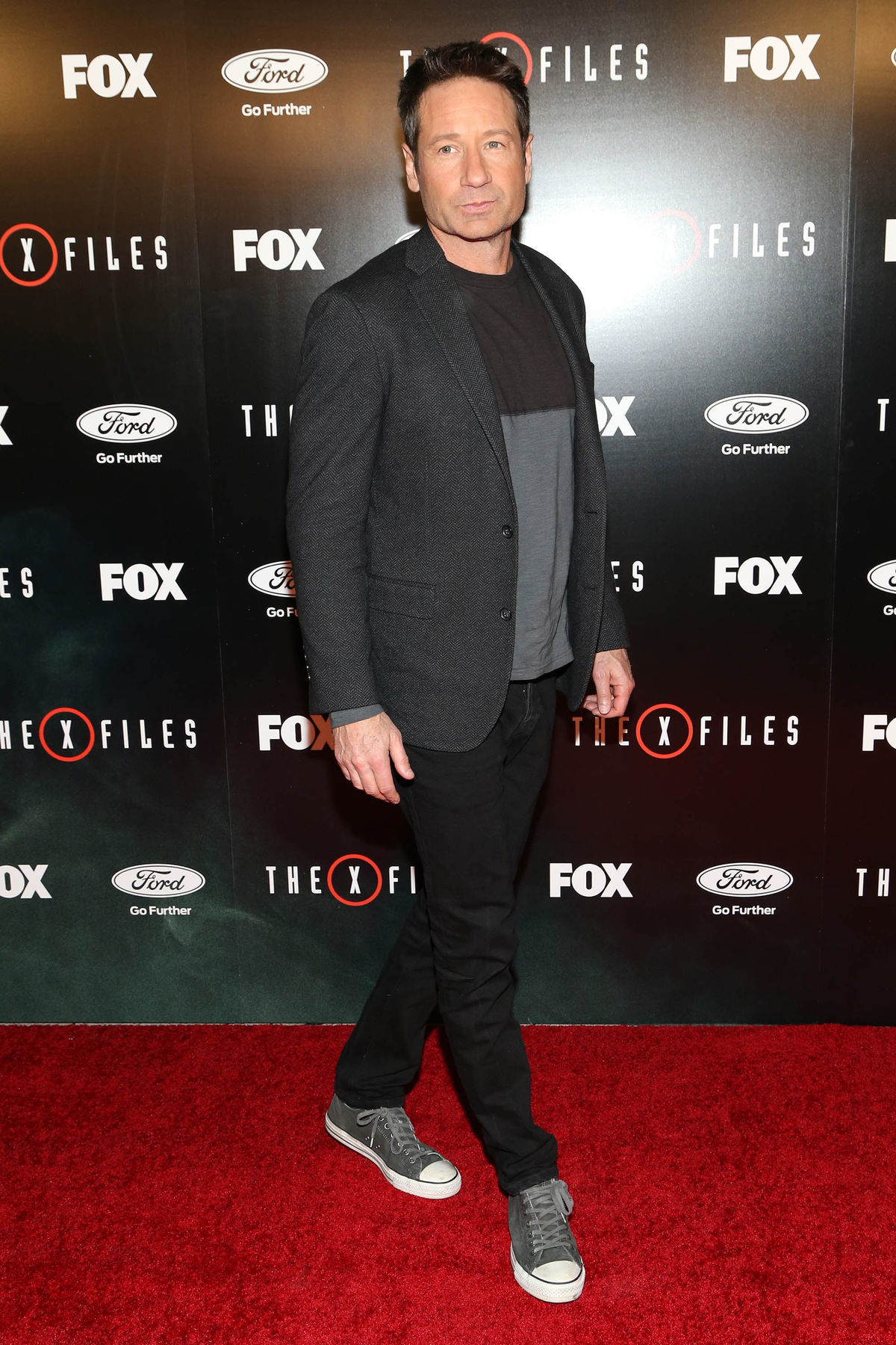 David Duchovny na premiére novej série seriálu...