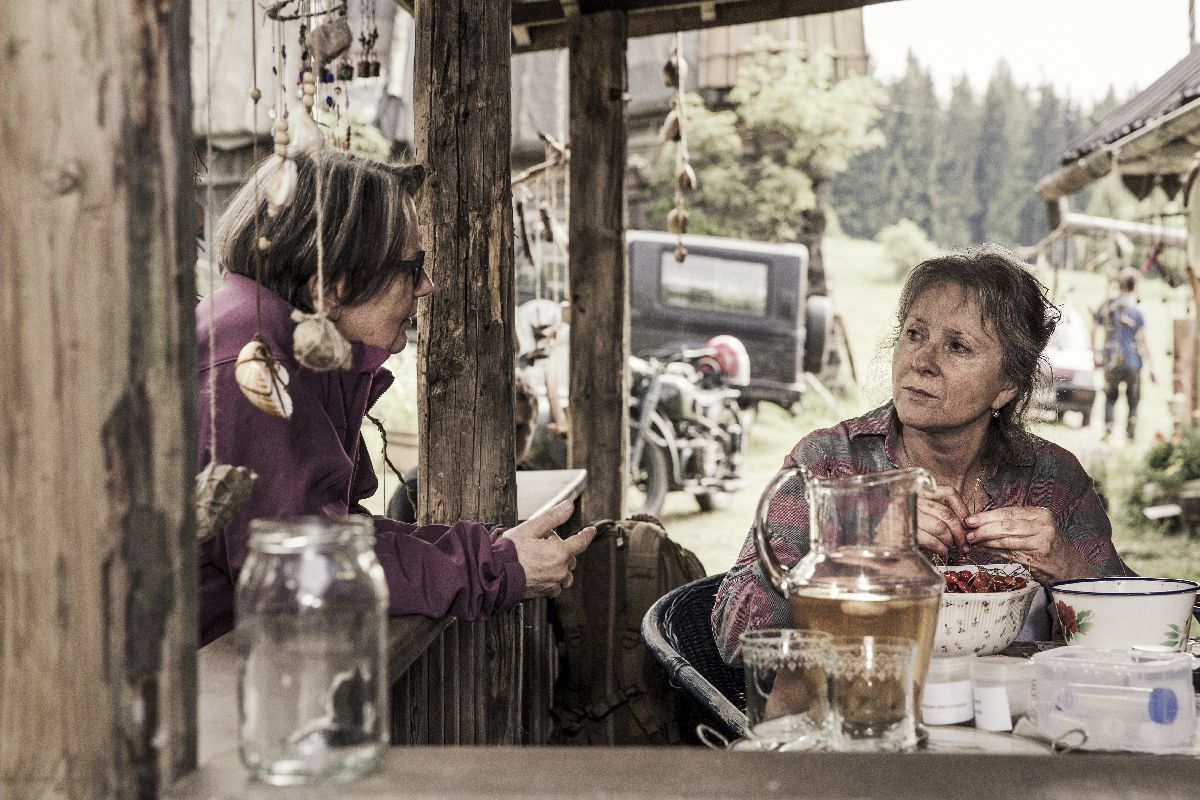Agnieszka Hollandová (vľavo) s poľskou herečkou...