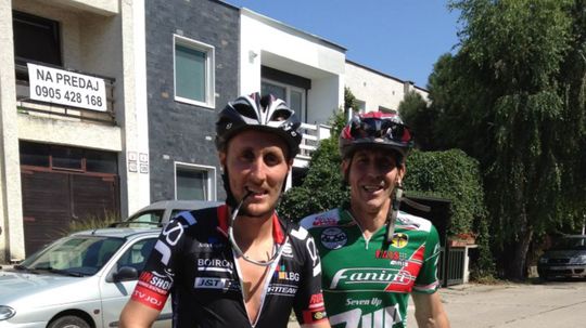 So Sajfom na bicykli.