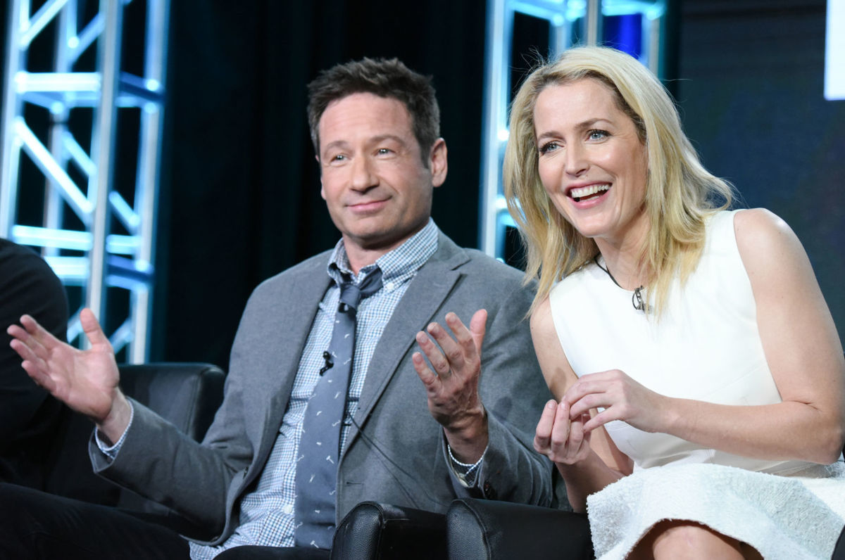 Herecká dvojica David Duchovny a Gillian...
