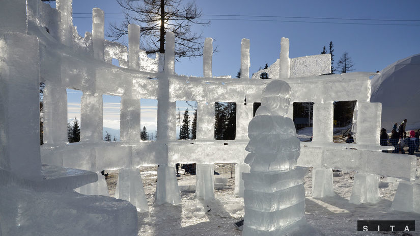 Sochy z ľadu na majstrovstiev sveta Tatry Ice...