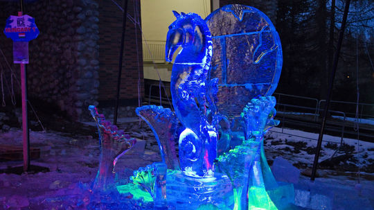 Socha z ľadu na Tatry Ice Master 2016.