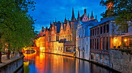 Bruggy, Belgicko, domy, kanál, voda, rieka,