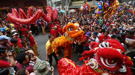 Filipíny, čínsky lunárny nový rok, oslavy, lampióny, draky,