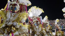Rio de Janeiro, Brazília, karneval, tanec, samba, kostýmy