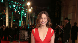 Na ceny BAFTA prišla aj britská herečka Emilia Clarke.