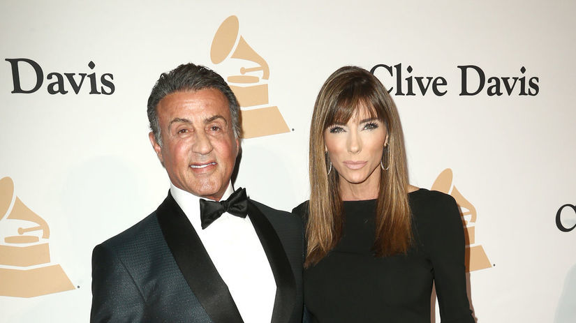 Herec Sylvester Stallone a jeho manželka...