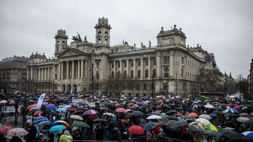 Maďarsko, protest učiteľov
