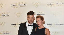 Tanečník Filip Jankovič s partnerkou.