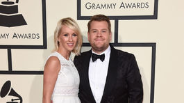 Julia Carey a jej partner - spevák, moderátor a herec James Corden.