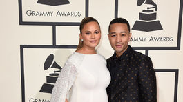 Manželia Chrissy Teigen a John Legend prišli na ceremoniál spoločne.