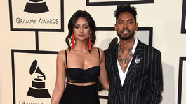 Modelka Nazanin Mandi a jej partner - spevák Miguel.