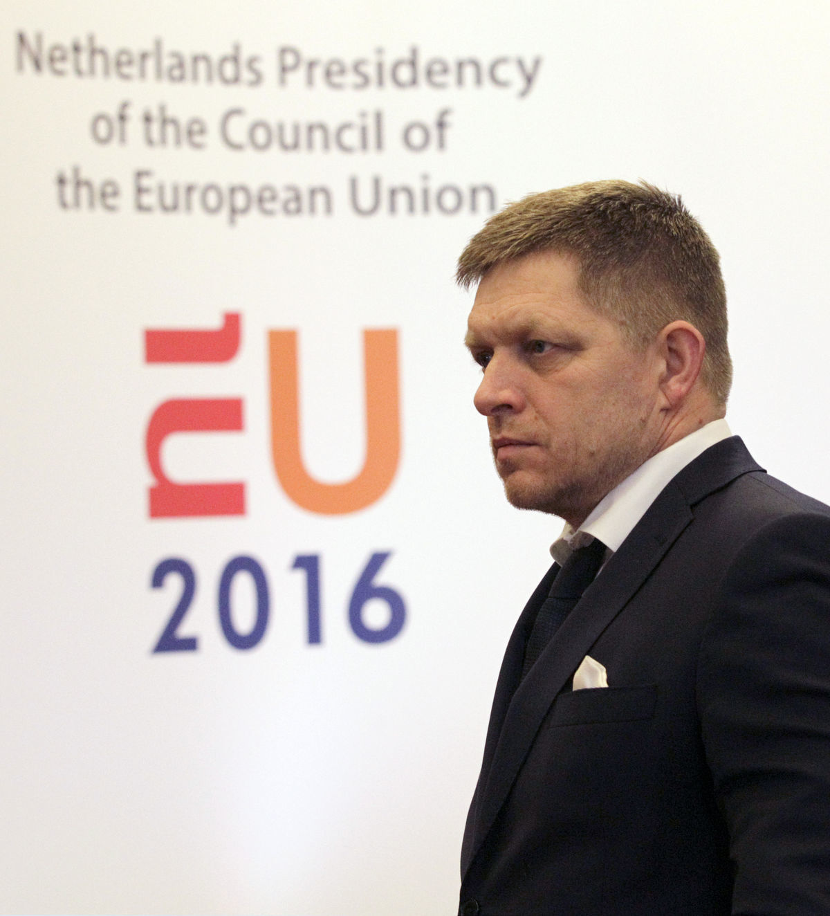 Premiér Robert Fico na summite v Bruseli.