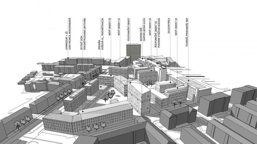 Vizualizácia prvého variantu Územného plánu...
