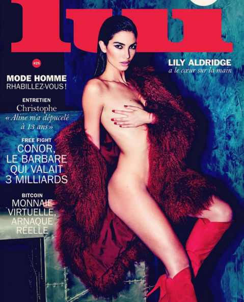 Topmodelka Lily Aldridge na titulnej strane...