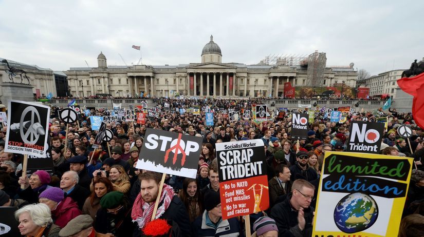 Londýn, protest