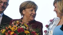 Merkelová dostala 130 kytíc ako vďaku za migračnú politiku