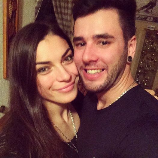 Boris Vlha s priateľkou a lyžiarkou Martinou...