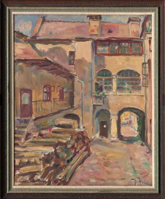 Július Flaché, Nádvorie Bethlenovho domu, 1950