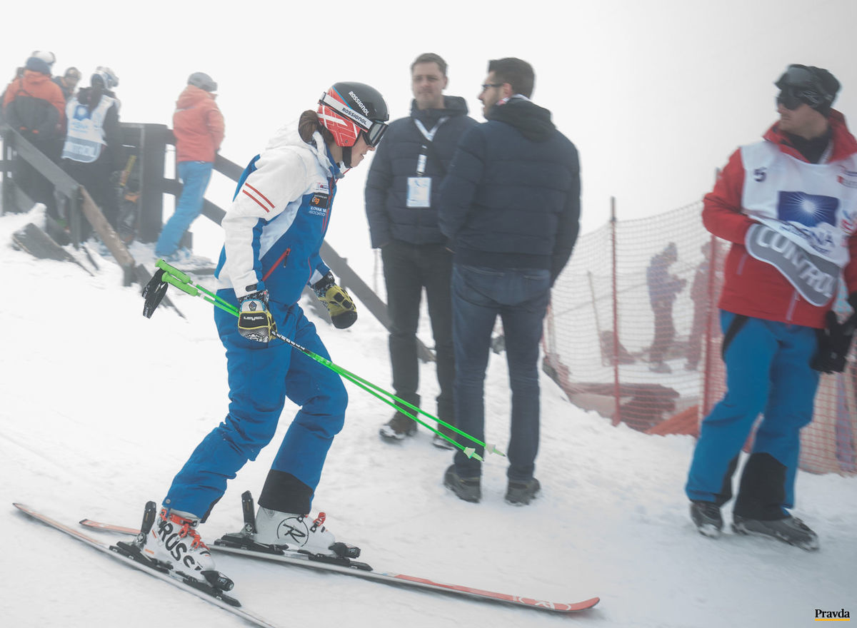 Petra Vlhová na piatkovom tréningu v Jasnej.