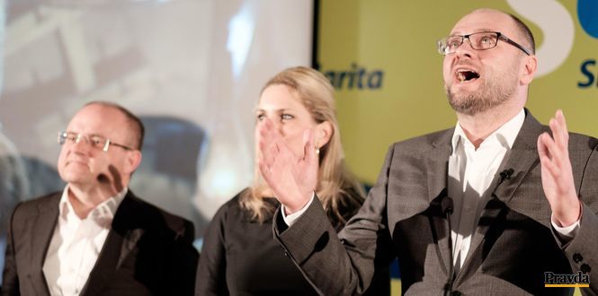 V povolebnej centrále SaS, Richard Sulík.